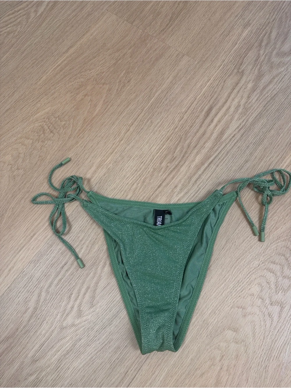 TRIANGL Swimwear Vinca Fawn Sparkle Bikini Bottom M